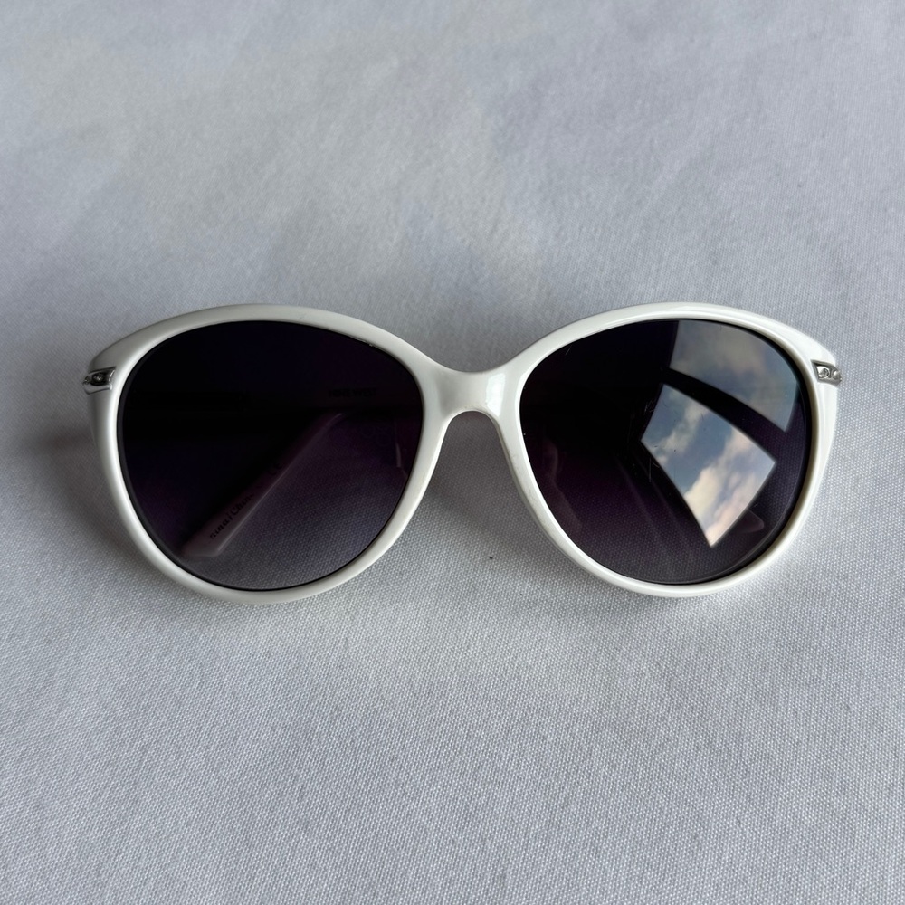 Y2K White Oversized Sunglasses